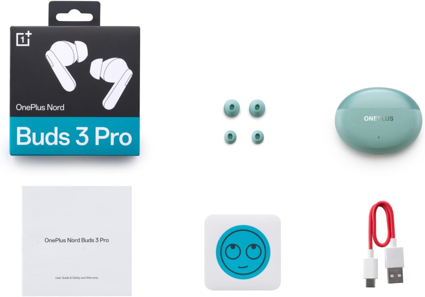 OnePlus Nord Buds 3 Pro, Wireless Bluetooth Earbuds, Noise Canceling Earbuds, Deep Bass, Immersive Sound, Up to 44 Hour Playtime with Charging case, Soft Jade