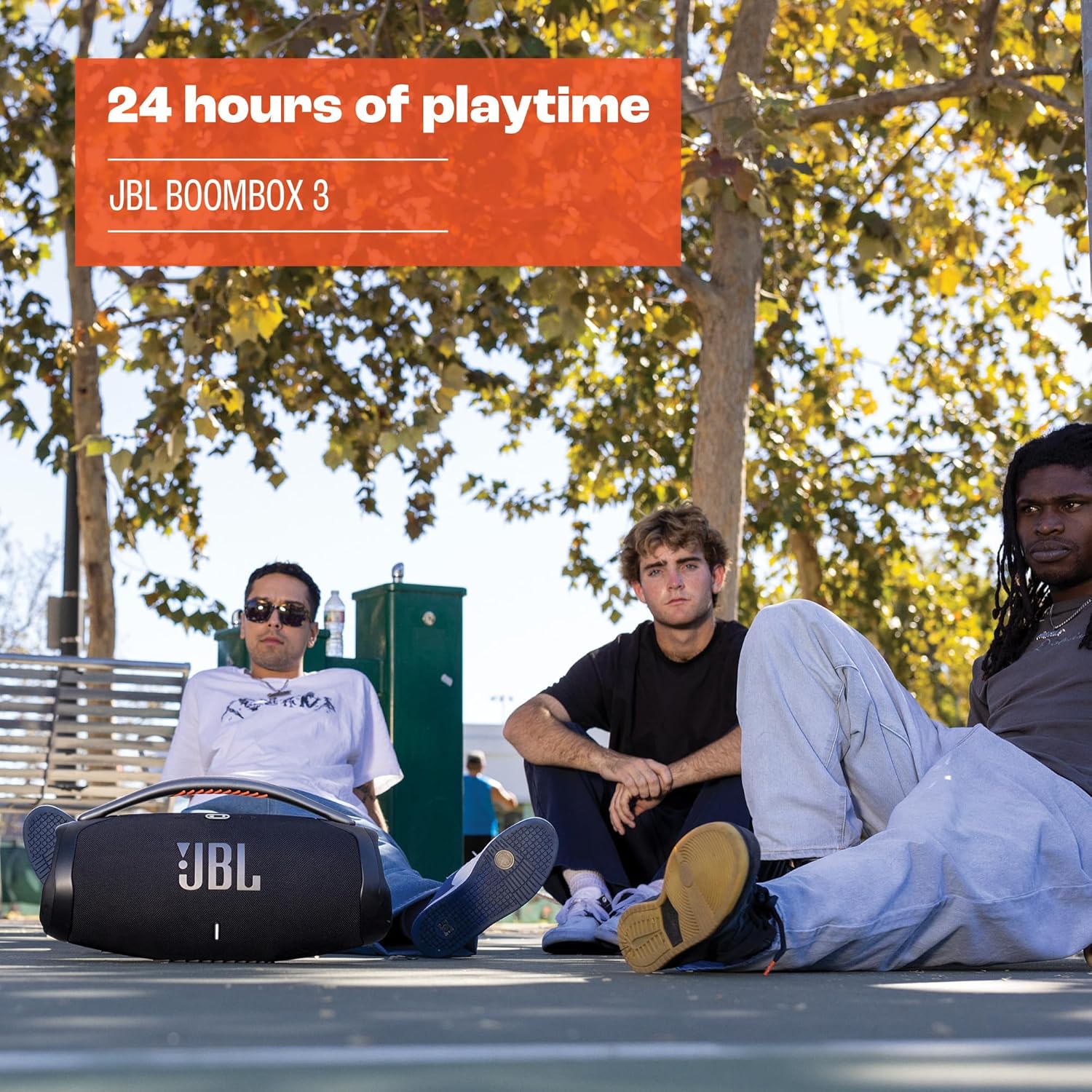 JBL Boombox 3 Bluetooth Speaker - Black, JBLBOOMBOX3BLKAM, JBLBOOMBOX3BLKUK