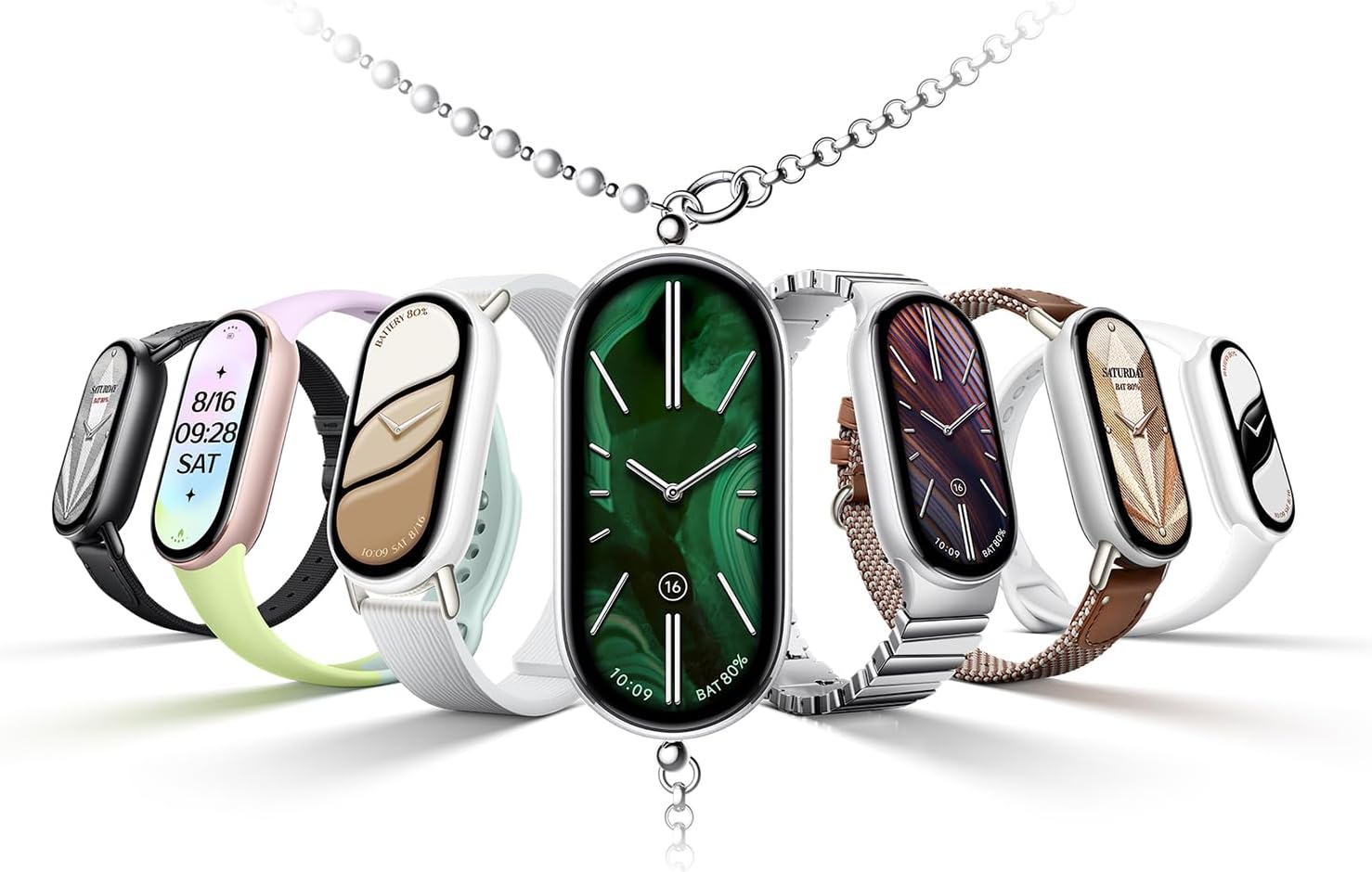 Xiaomi Smart Band 10 Glacier Silver| 1.72''AMOLED Narrow-edge Quadrilateral Display | Professional Workout Analysis | Up to 21-days Battery Life