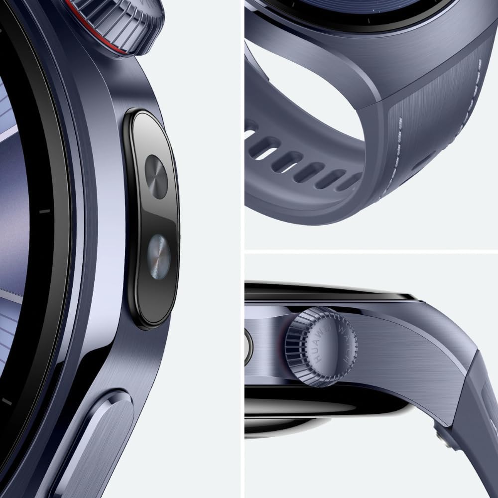 HUAWEI WATCH 5 46mm Smartwatch, Multi-sensing X-TAP technology, Real-Time Fingertip Blood Oxygen, Health Glance, eSIM, 2-Battery Modes, Intuitive Smart Gestures, Compatible with iOS & Android, Purple