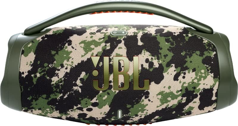 JBL Boombox 3 Portable Bluetooth Speaker, 180 W Power, 24 Hour Playback, Waterproof and Dust Resistant IP67 - Squad