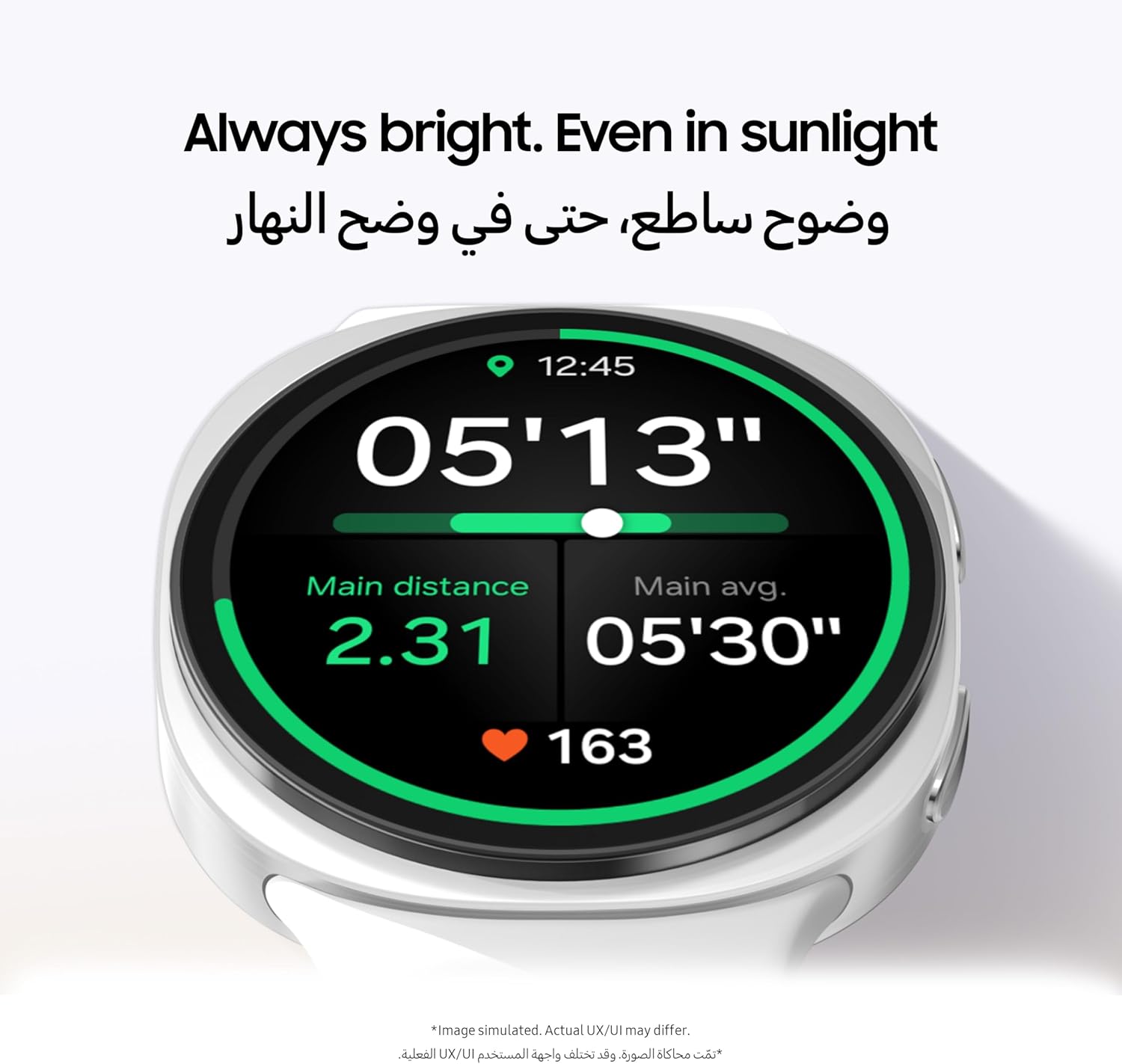 Samsung Galaxy Watch8 Graphite, Bluetooth, 44mm Smartwatch, Everyday Health Coach, Cushion Design, Dynamic Lug System, 3nm Processor, Sleep Coaching, Running Coach (UAE Version)