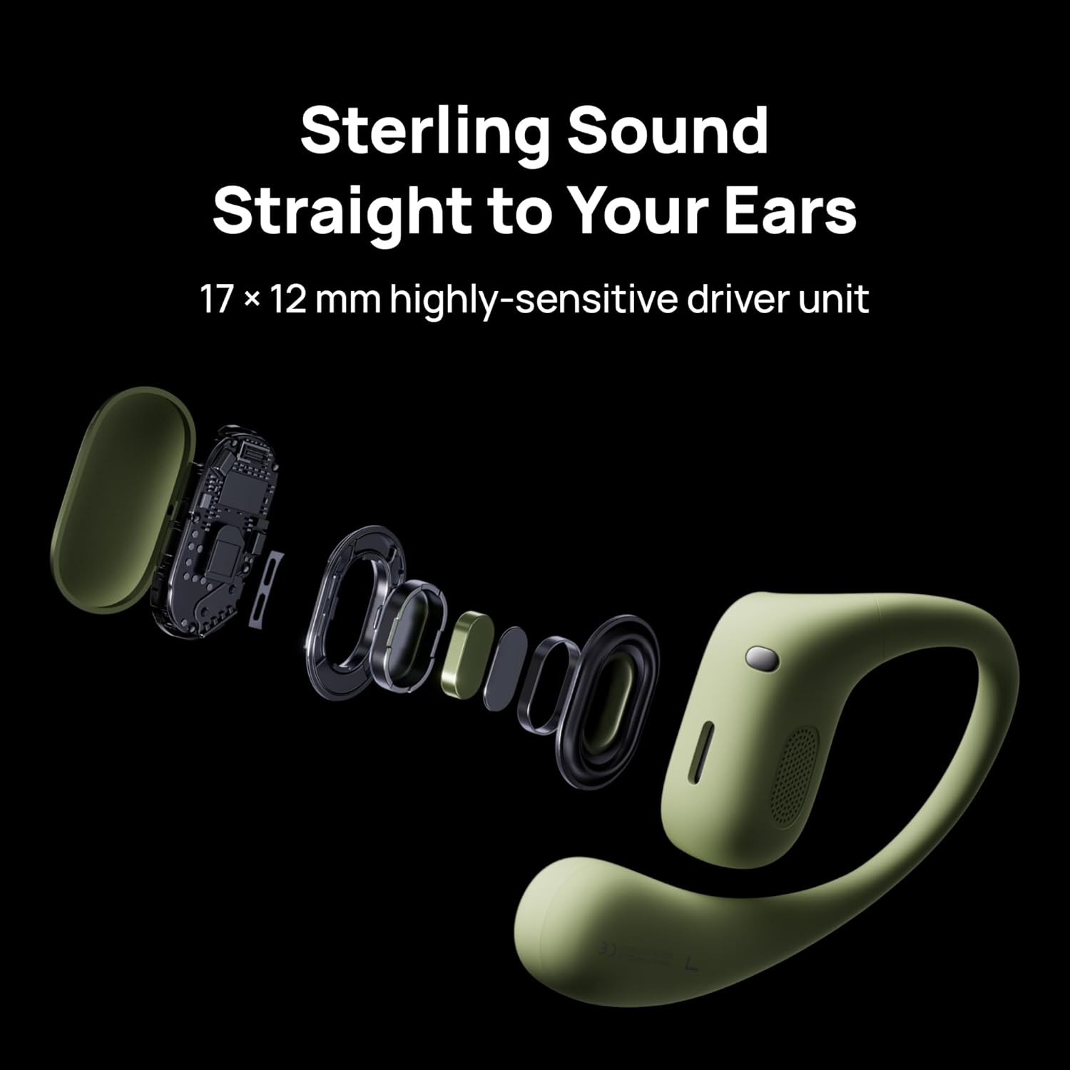 HUAWEI FreeArc Open-Ear Earbuds, Bluetooth Earphones with Sterling Sound, Secure Fit and Comfort, IP57 Water Resistance, 28 Hours Playtime, Sports Earphones, iOS, Android, Windows, Black