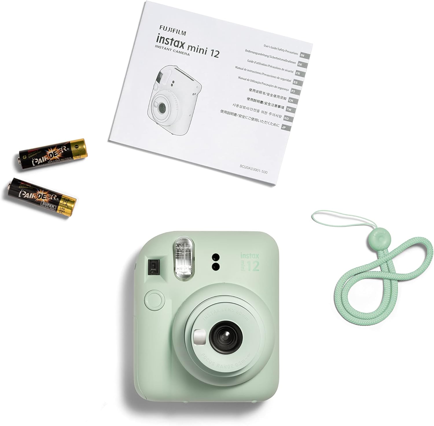 Fujifilm INSTAX MINI 12 Instant Print Camera, MINT GREEN