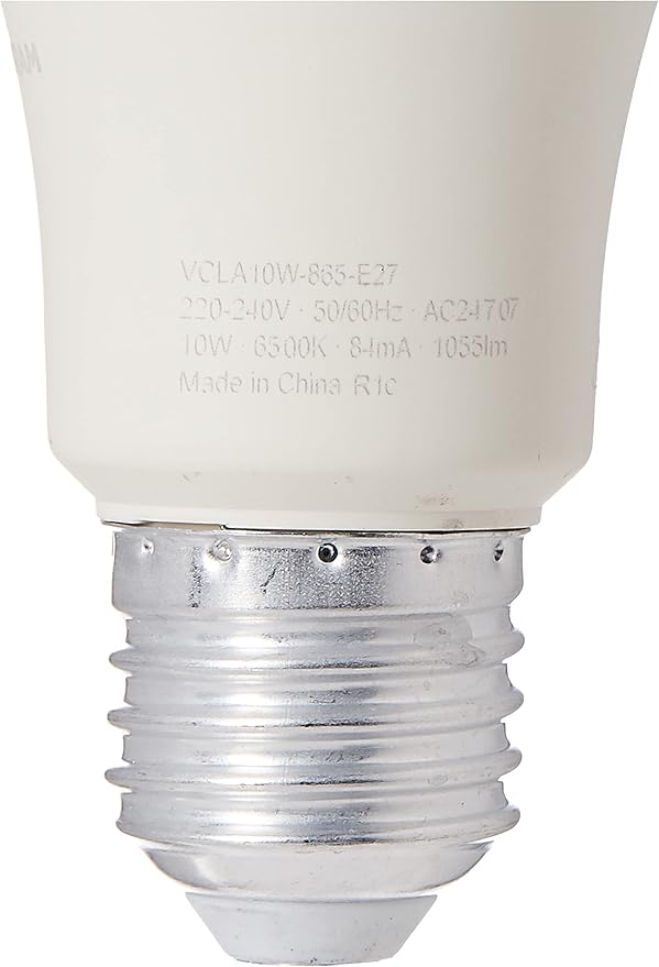 Osram Led Value Classic A Screw Base E27, Frosted (Replace 75W) 10W, Day Light/6500K - 1055 Lm