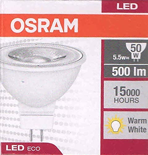 Osram LED ECO MR16 Spotlight GU5.3 Warm White 2700k - Pack of 10