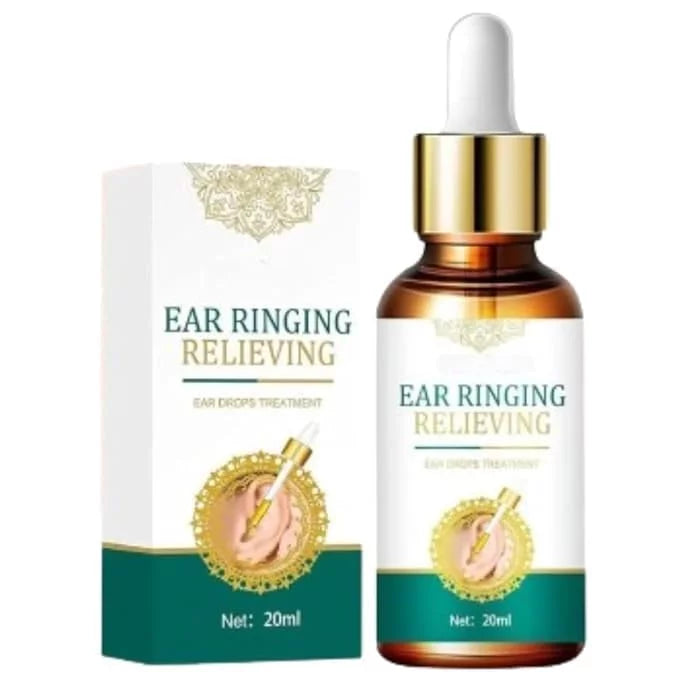 Ear Drops for Tinnitus Relief & Ringing in Ears | Natural Formula for Ear Infection, Swimmers Ear & Itch Relief | Soothing Ear Care Drops for Pain, Discomfort & Hearing Support | 20ml