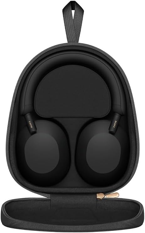 Sony WH 1000XM5 Noise Cancelling Wireless Headphones 30 hours battery life Over ear style Optimised for Alexa and the Google Assistant with built in mic for phone calls Black, One Size