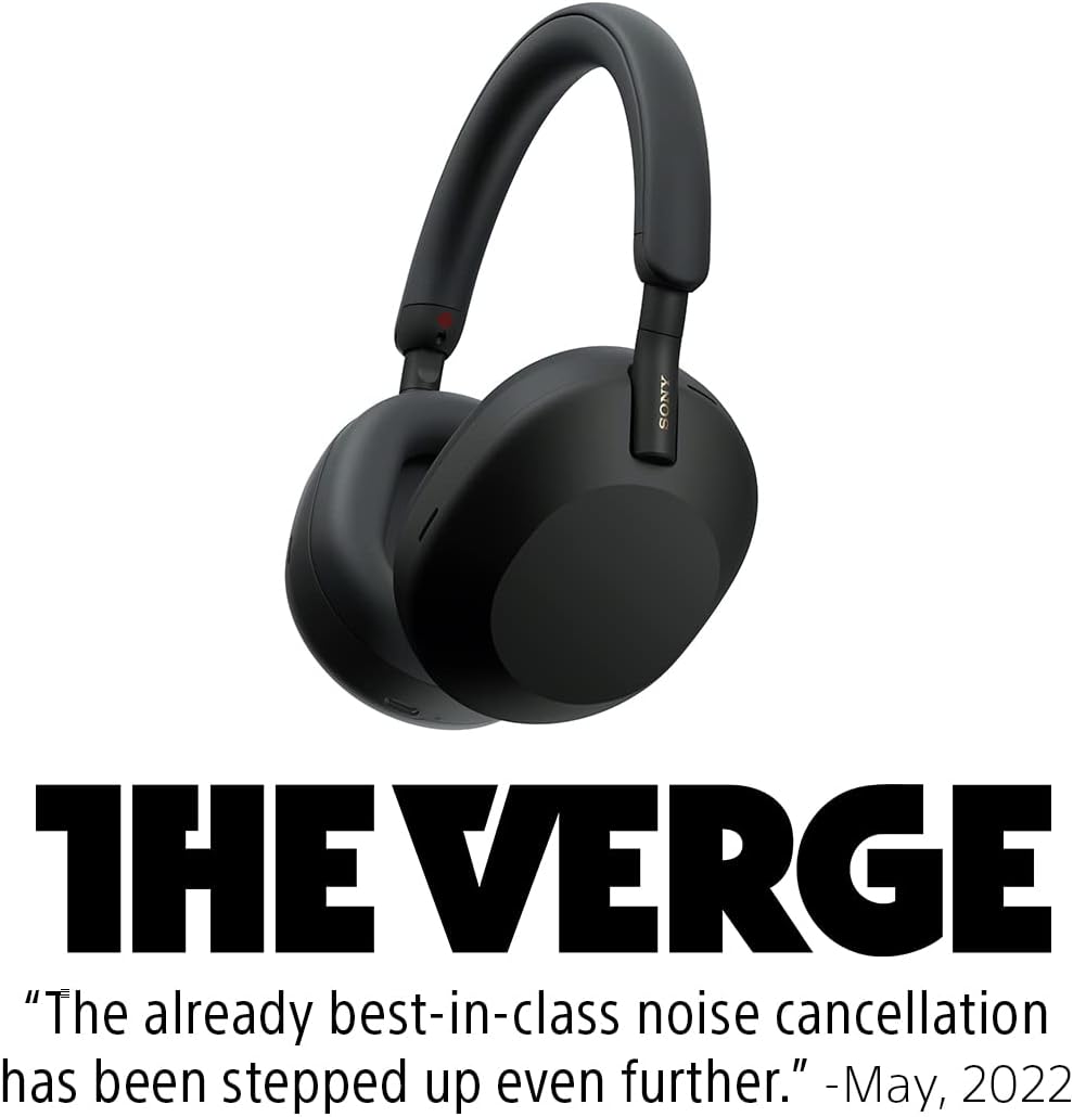سماعات سوني WH-1000XM5 اللاسلكية المزودة بخاصية إلغاء الضوضاء، مقاس واحد