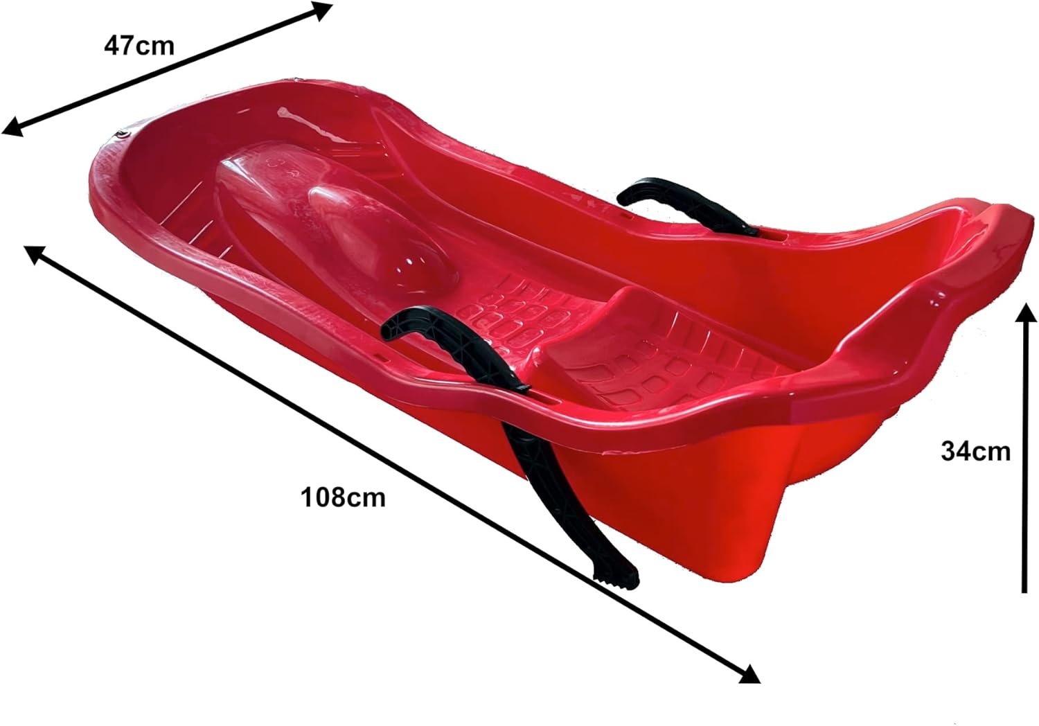 HEXAR Heavy Duty Sand Skiing Board for 2 people With Brake Outdoor Spo