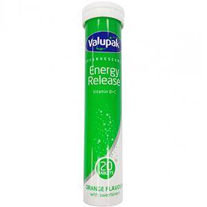 Valupak Energy Release Vit B+C Effer Tab 20S
