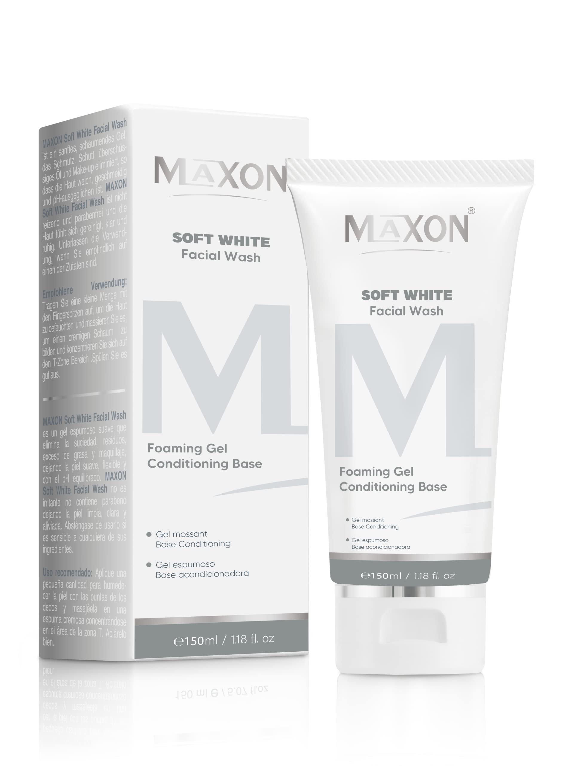 ماكس أون سوفت وايت عرض مجموعة كريم وغسول للوجه (1+1)