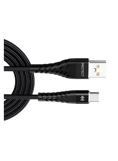 USB A to Type C Cable with 2m Length Tangle Free Fast Data Sync And Transfer 480mbps Cable