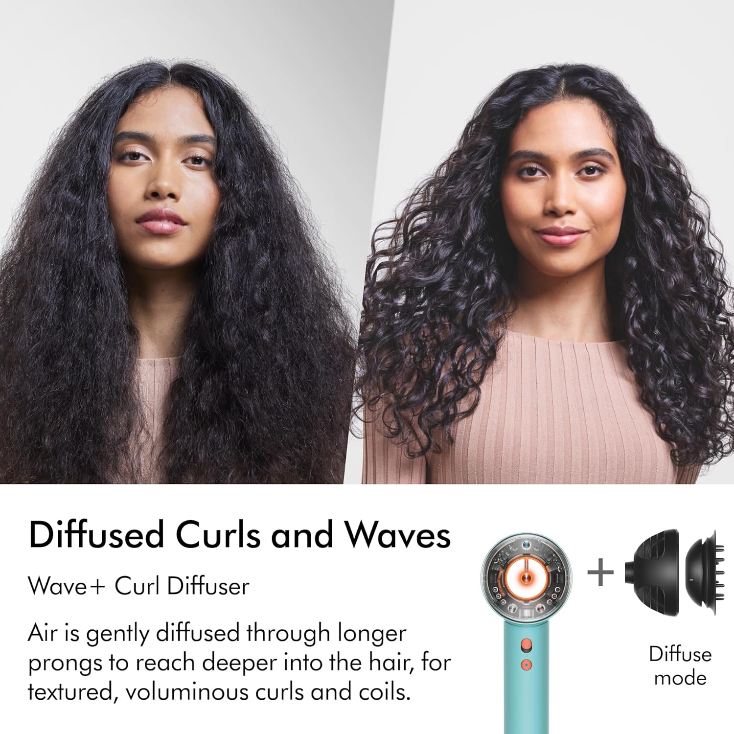 مجفف الشعر دايسون سوبر سونيك نورال™، HD16 سيراميك باتينا/توباز، العناية بالشعر، التحكم الذكي في الحرارة، بلاستيك، تجفيف وتصفيف