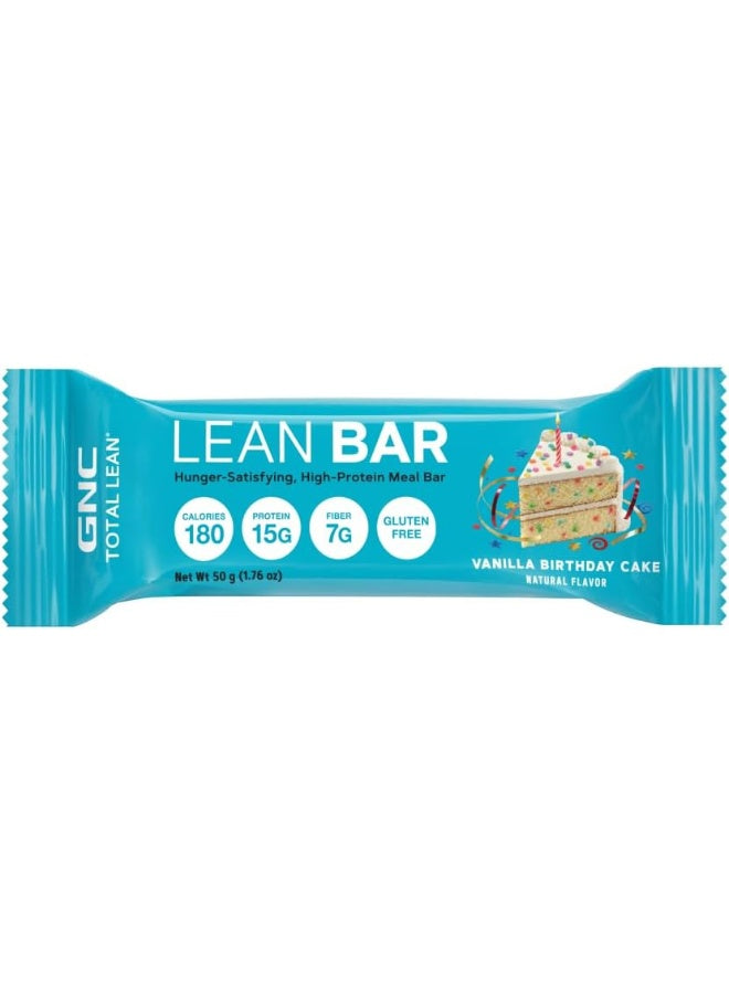 GNC TOTAL LEAN LEAN BAR - كعكة عيد ميلاد بنكهة الفانيليا