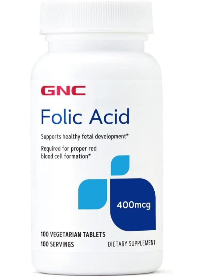 Folic Acid 400Mcg, Supports Healthy Fetal Development