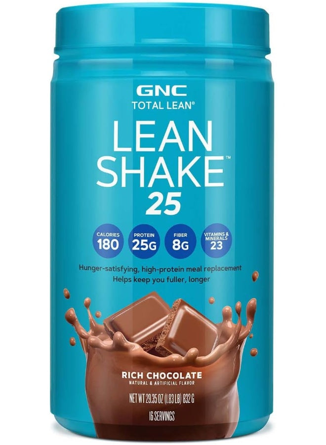 Total Lean Lean Shake 25 Protein Powder High-Protein Meal Replacement Shake Rich Chocolate 16 Servings