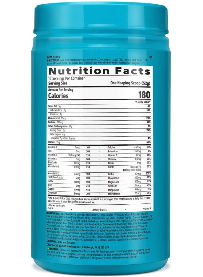 Total Lean Lean Shake 25 Protein Powder High-Protein Meal Replacement Shake Rich Chocolate 16 Servings