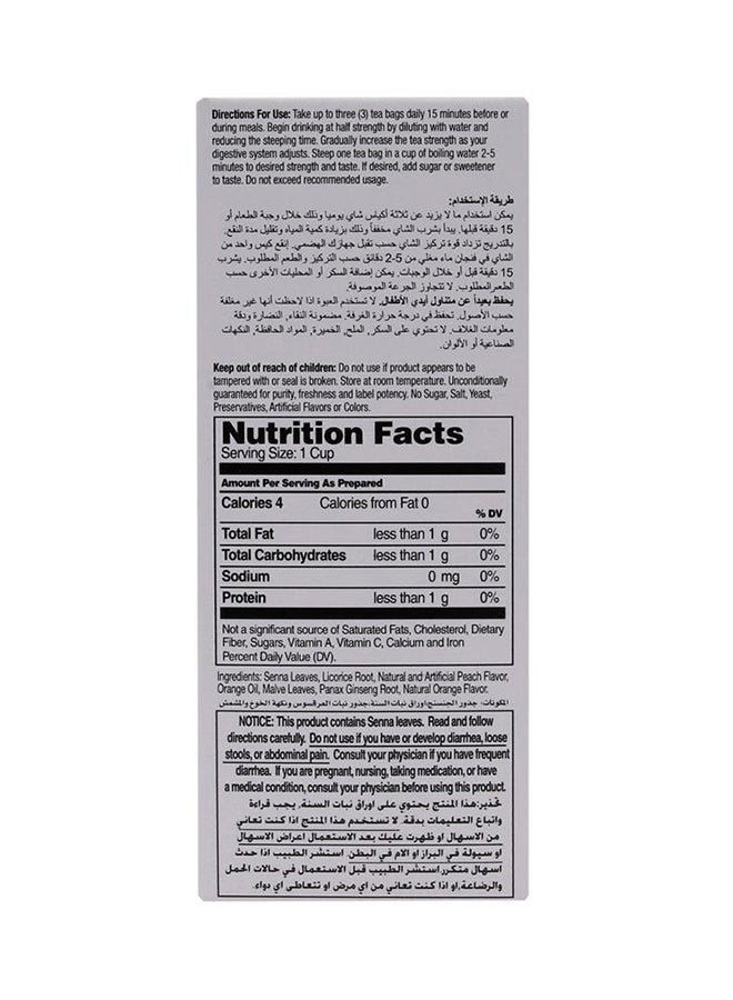 Vitamins Herbal Slimming Tea - Peach-Apricot 24Bags