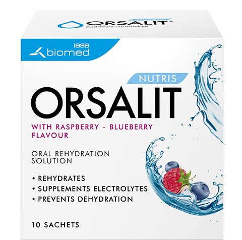 Orsalit Oral Solution Natural Rasp / Bluberry Sachets 10S