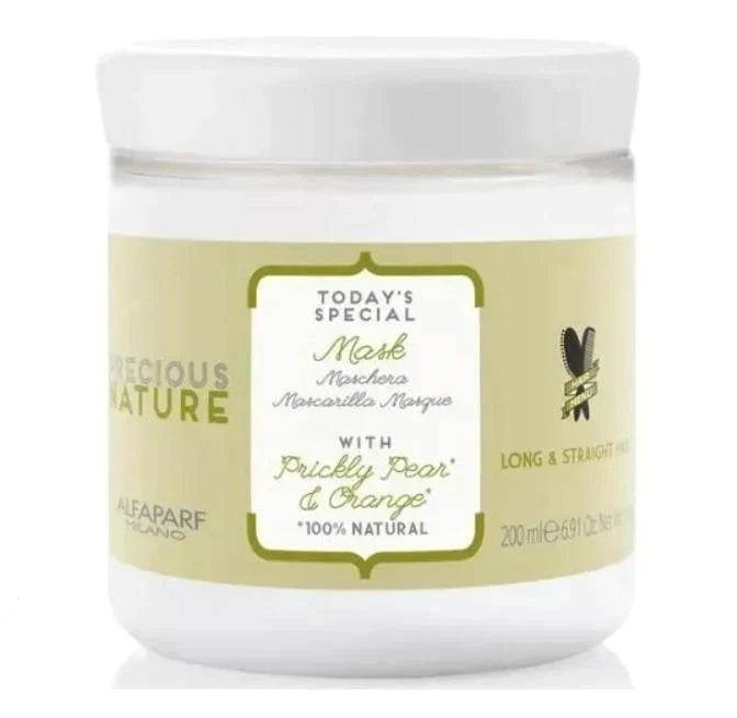 قناع الشعر الطويل والمستقيم من بريشوس نيتشر مع التين الشوكي والبرتقال 200 مل