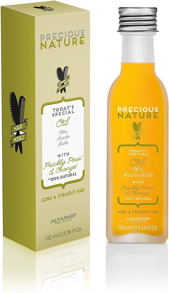 زيت شعر طبيعي طويل ومستقيم بخلاصة الصبار والبرتقال 100 مل