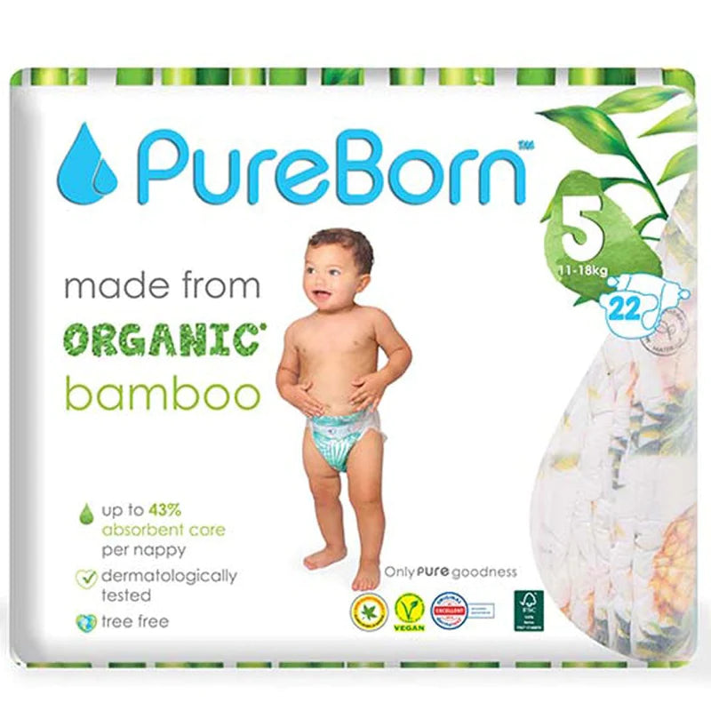 حفاضات بيوربورن مقاس 5 مفردة 11-18 كجم 22 قطعة