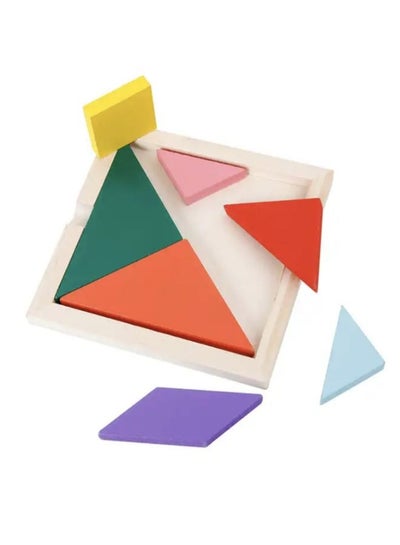 Blocky Triangle Pattern Blocks Tangram Puzzle for Kids Montessori Toy Tangram Shapes P