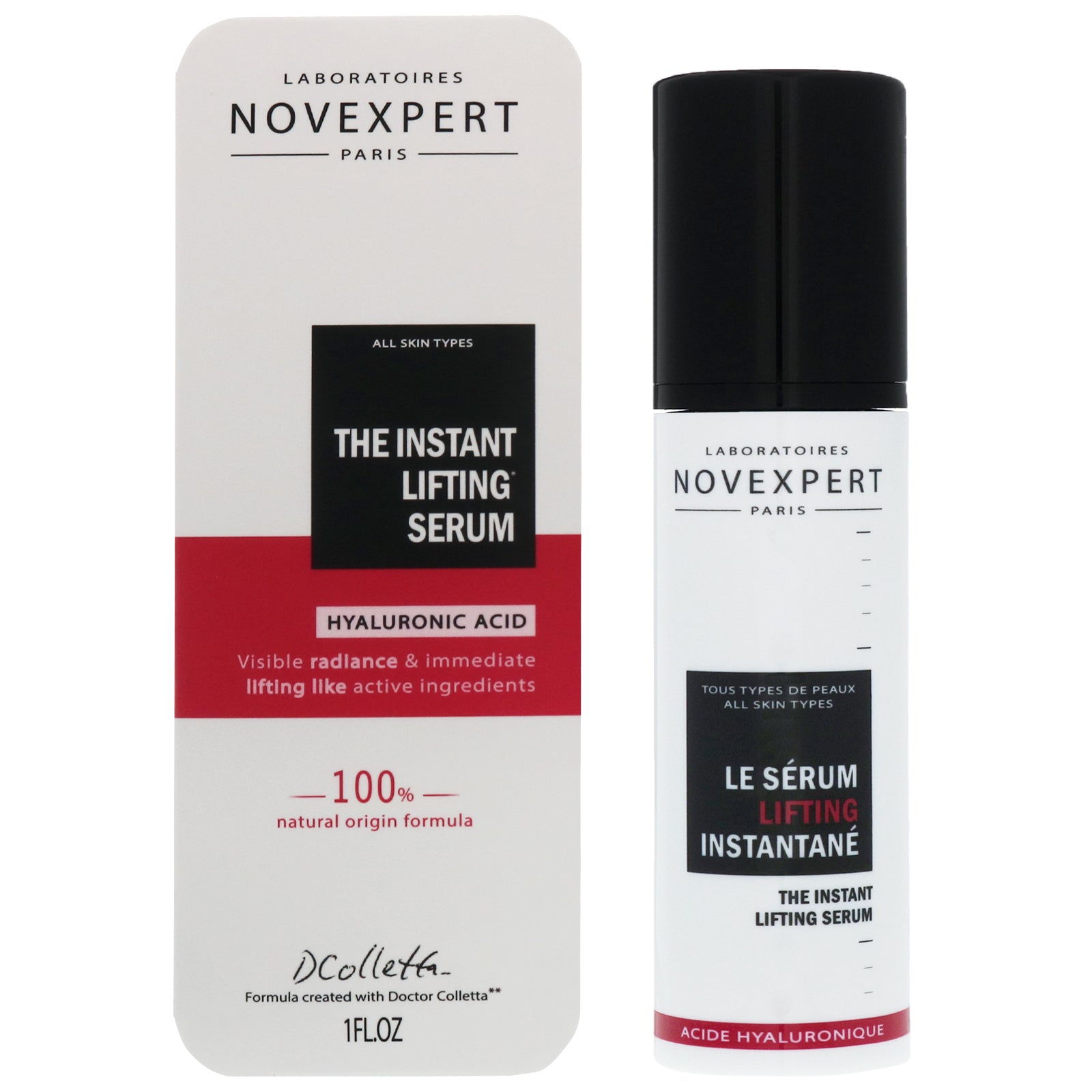 Novexpert The Instant Lifting Serum H.A For All Skin Types 30 Ml