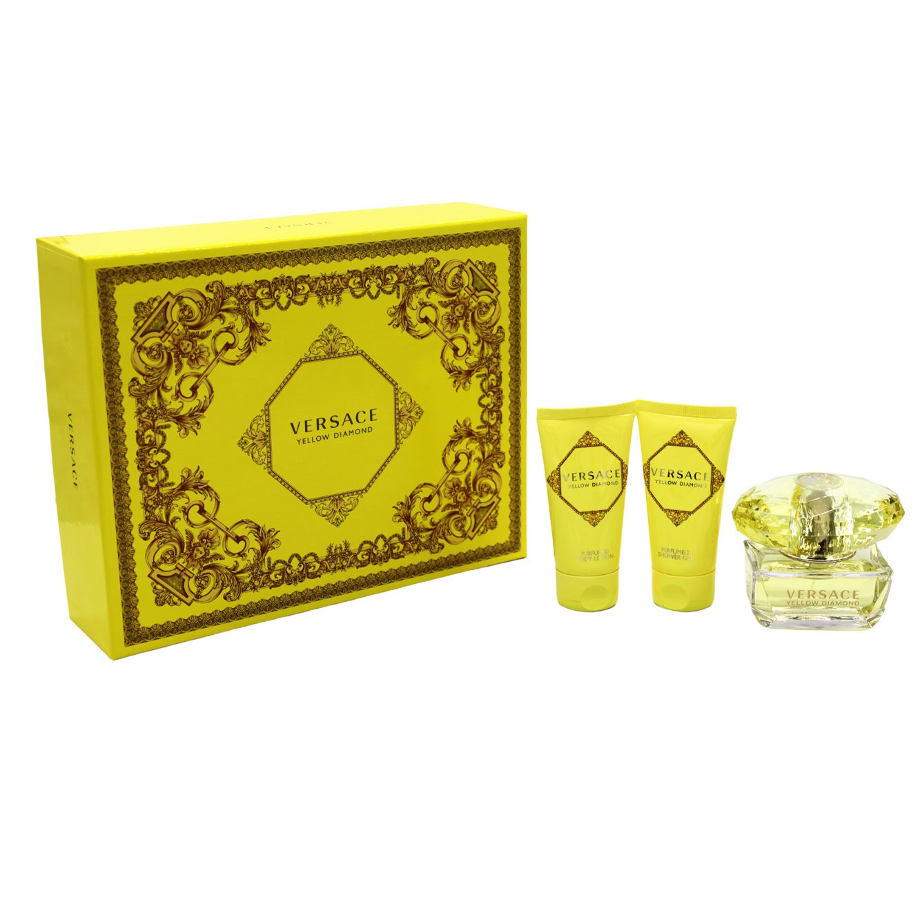 Versace Yellow Diamond Eau De Toilette 90Ml 4-Piece Set