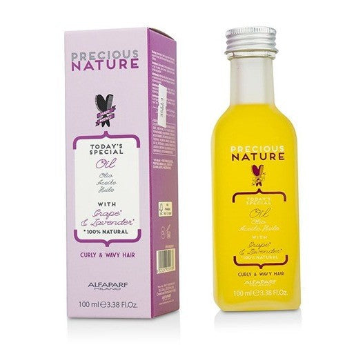 زيت الشعر الطبيعي الفاخر للشعر المجعد والمموج بخلاصة العنب واللافندر 100 مل