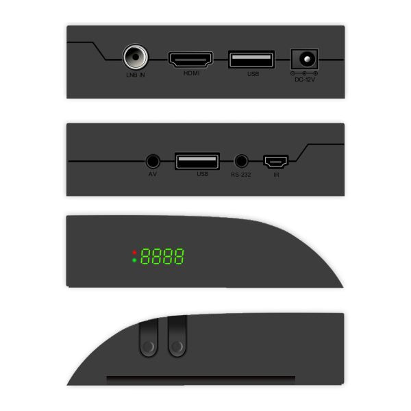 StarSat SR-440HD Black Full HD Satellite Receiver – DVB-S2, 2xUSB, 6000 Channels, PVR, WiFi Support