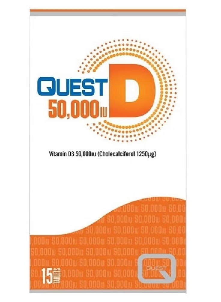 Quest D Quest D Vitamin D3 50,000 IU 15 Tablets