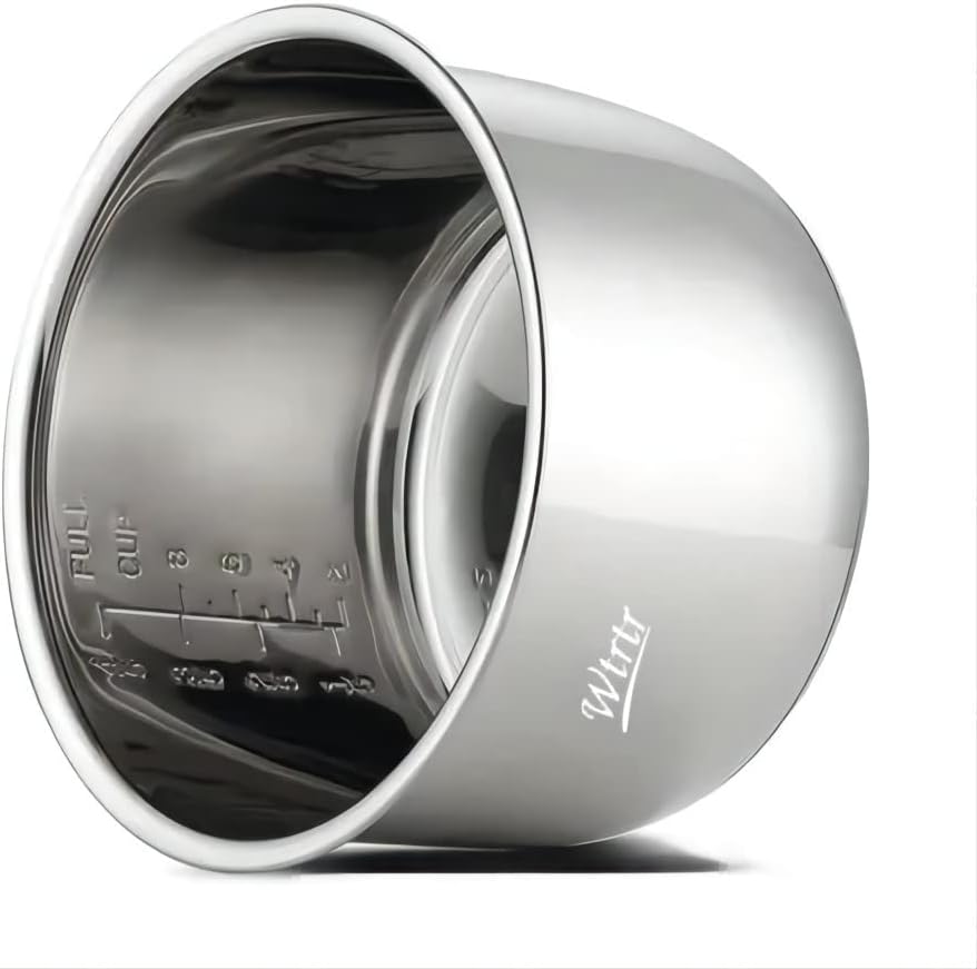 ot 6 Quart NonStick Inner Pot electric Pressure Cooker.16.2-24cm Pot, (stainless steel 6-7L)