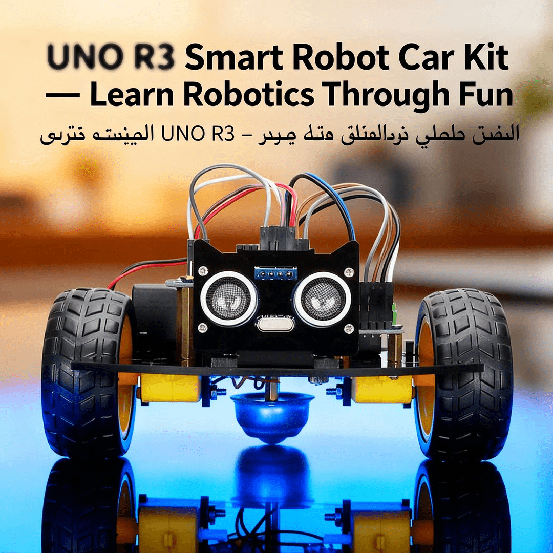 Arduino Robot Car Kit 2WD | STEM Programming Robot Car | Line Tracking & Obstacle Avoidance | Ultrasonic Sensor & IR Module | Nano Board Compatible | DIY Coding Robot Kit for Kids & Beginners