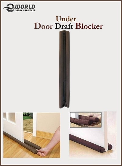 Door Draft Stopper, Sound and Air Blocker Bottom Doorway Guard to Reduce Noise and keep Ideal Room Temperature