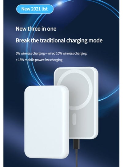 Magnetic Battery Pack Wireless Power Bank PD Fast Charging Attachable External Charger for iPhone 12 Pro Max and Mini
