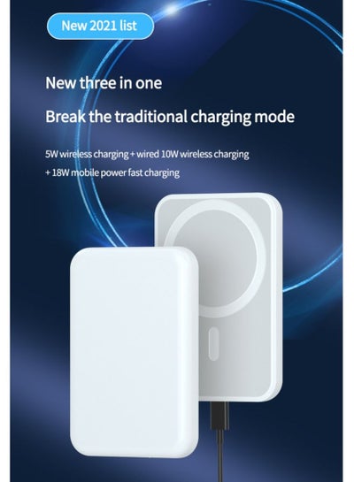 Magnetic Battery Pack Wireless Power Bank PD Fast Charging Attachable External Charger for iPhone 12 Pro Max and Mini