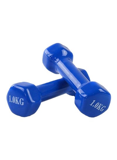 2-Piece Vinyl Dumbbells Set 1kg
