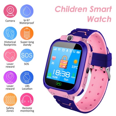 S12B Multifunctional Kids Children Smart Watch Pink