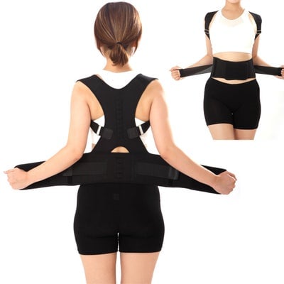 Brace Shoulder Spine Back Support Magnetic Therapy Posture Corrector Belt