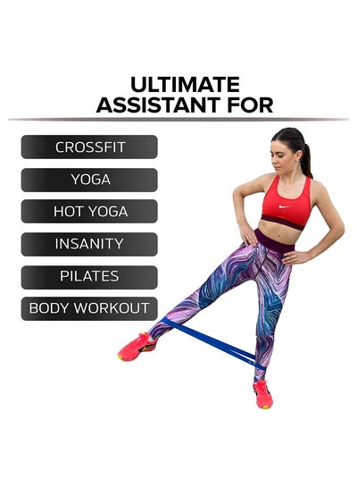 Fitness Equipment Rubber Band Pull Band Exercise & Fitness Band for Legs, Gym Equipment Elastic Bands for Workout Equipment Elastic Band Exercise Equipment Bag and Manual 5PCS/SET