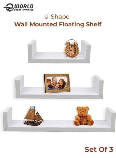 Set of 3 Wall Mounted Floating Shelf for Decorative and other Stuff