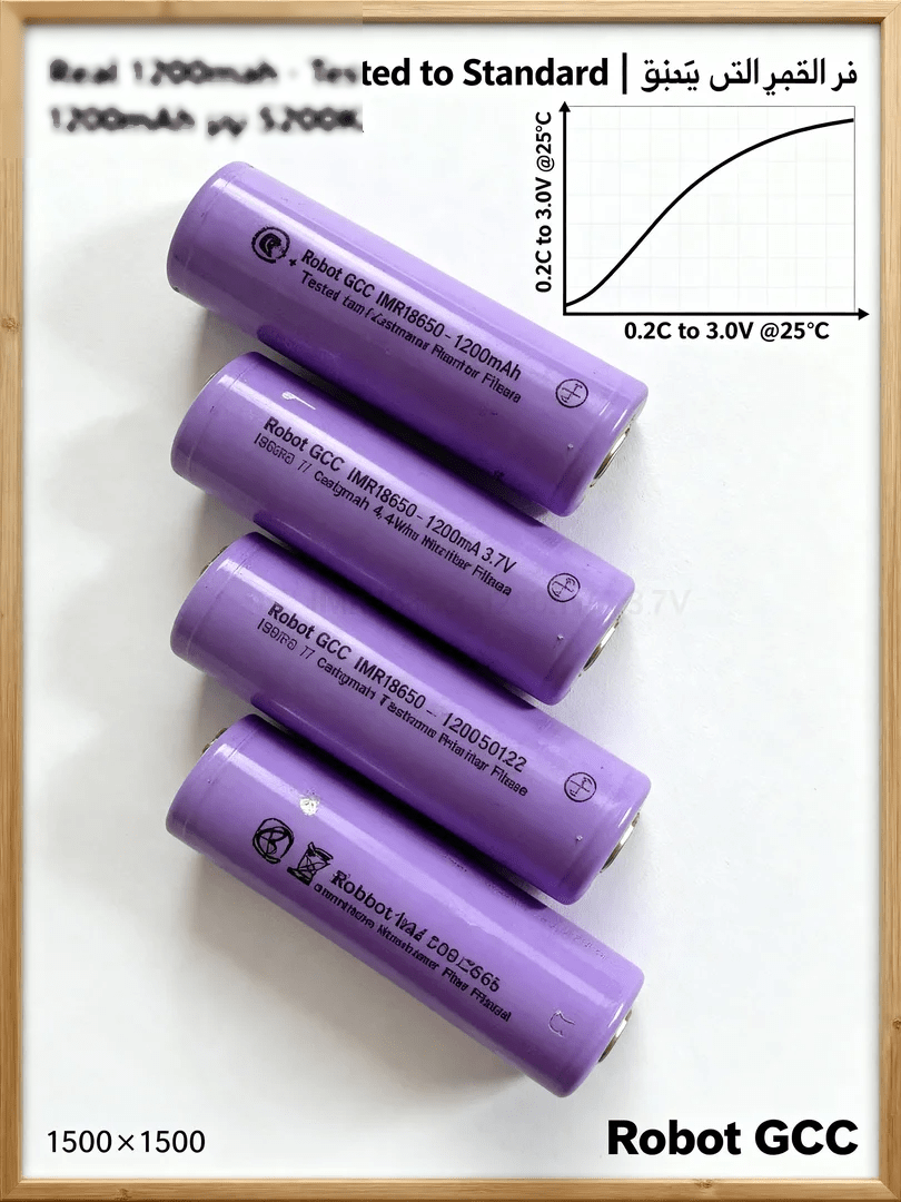 18650 Rechargeable Lithium Ion Battery 3.7V – 4 Pack Power Cells for Robotics, Arduino & IoT Devices