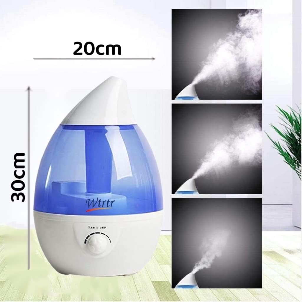 Cool Mist Humidifier for Bedroom, 3L Ultrasonic Air Humidifier for Babies, Premium Humidifying Unit, Whisper-Quiet Operation & Automatic Shut-Off (white)