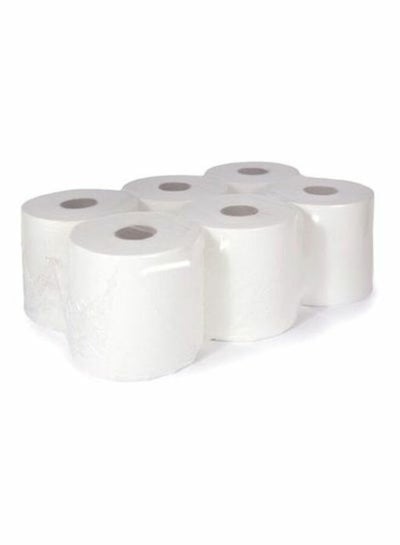 6-Piece Kitchen Roll Tissue Paper White - EMALL