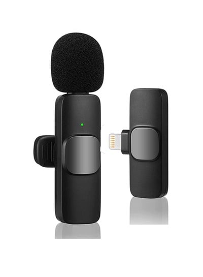 Wireless Microphone for iPhone iPad Plug-Play Wireless Mic for Recording - EMALL