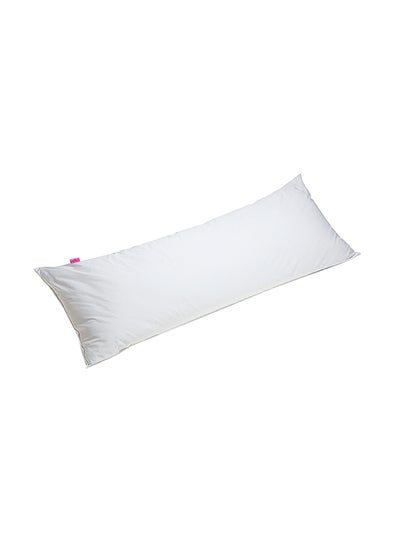 Comfortable Bed Pillow Fabric White 160 x 40cm - EMALL