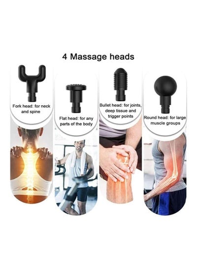 Massage Fascia Gun With 4 Heads - EMALL