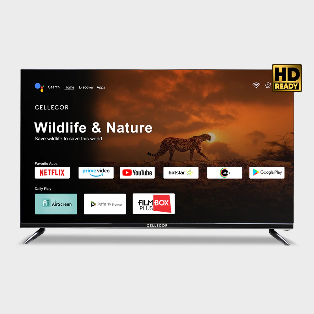 Cellecor Smart TV E-32P|HD LED Smart Android TV, 24W Dual Speakers Sound, Bluetooth Connectivity, Android Version, Chromecast Built-In Specifications  HD Resolution  24W Dual Speakers Sound Chromecast Built-In Android 10 | HDMI